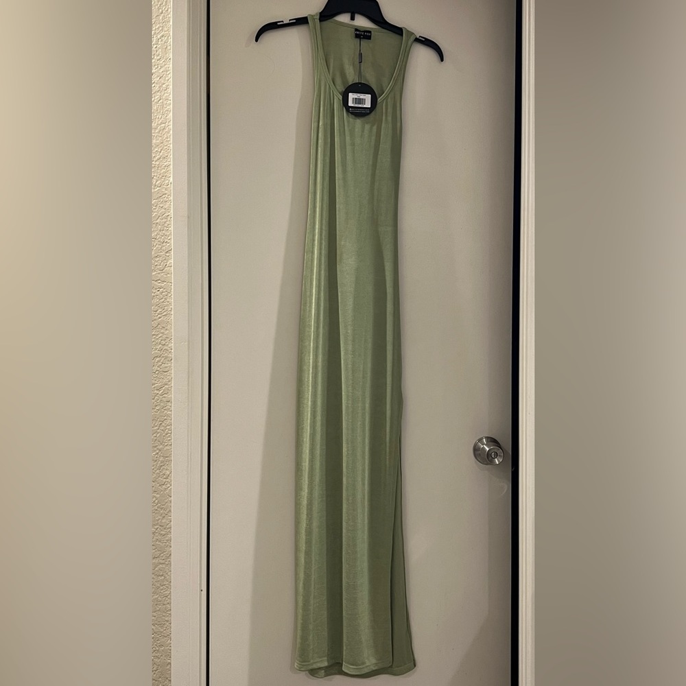 Sage maxi dress